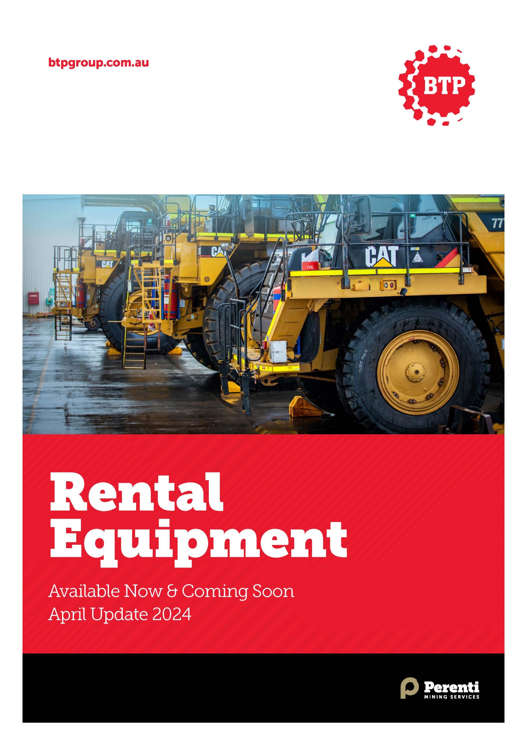 Reliable Mining Equipment - Hire • 1178 BTP Rental Available APR23 Brochure V5 2 scaled